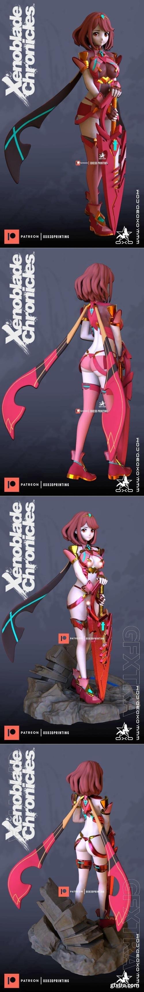 Pyra Xenoblade With SFW and NSFW 3D Print