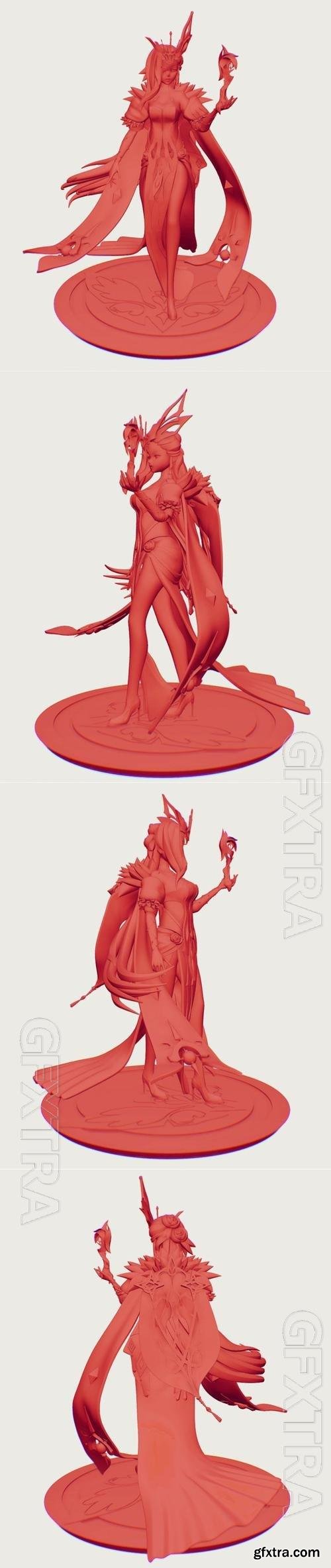 La Signora Genshin Impact 3D Print