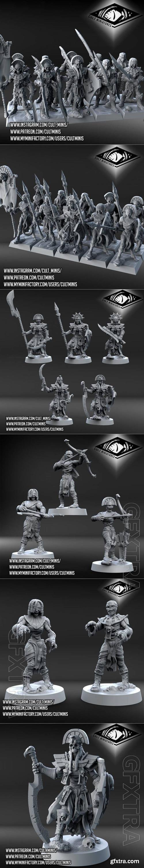 Cult Miniatures - Mummy Warriors 3D Print