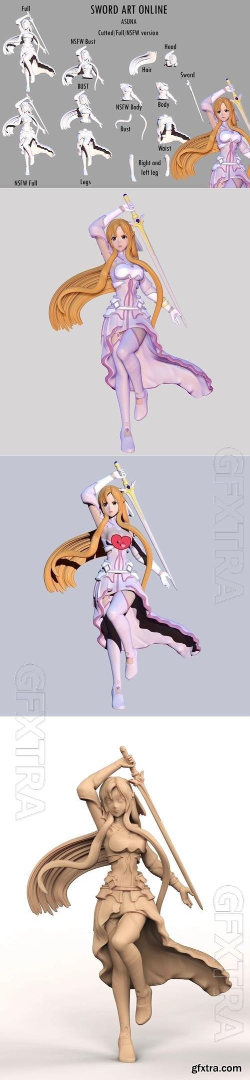 Asuna Sword art online 3D Print