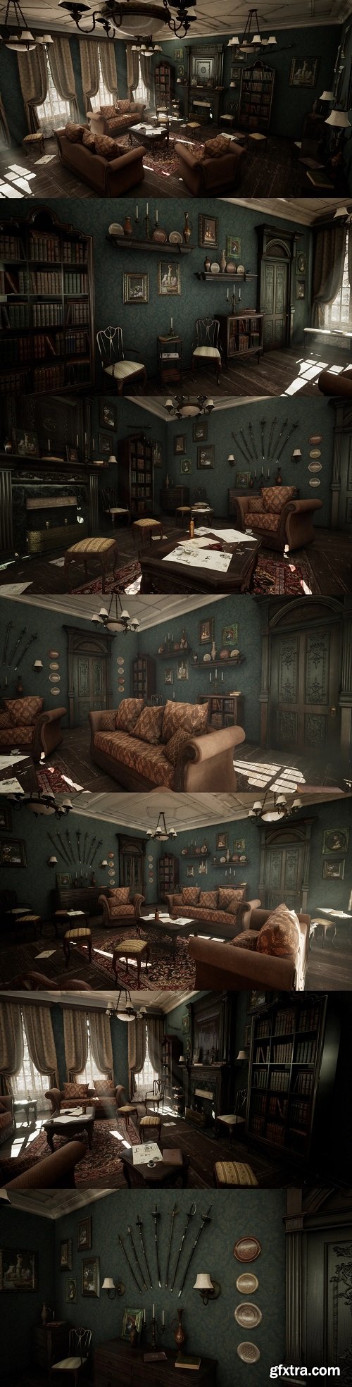 Unreal Engine - Victorian Furniture - Living Room