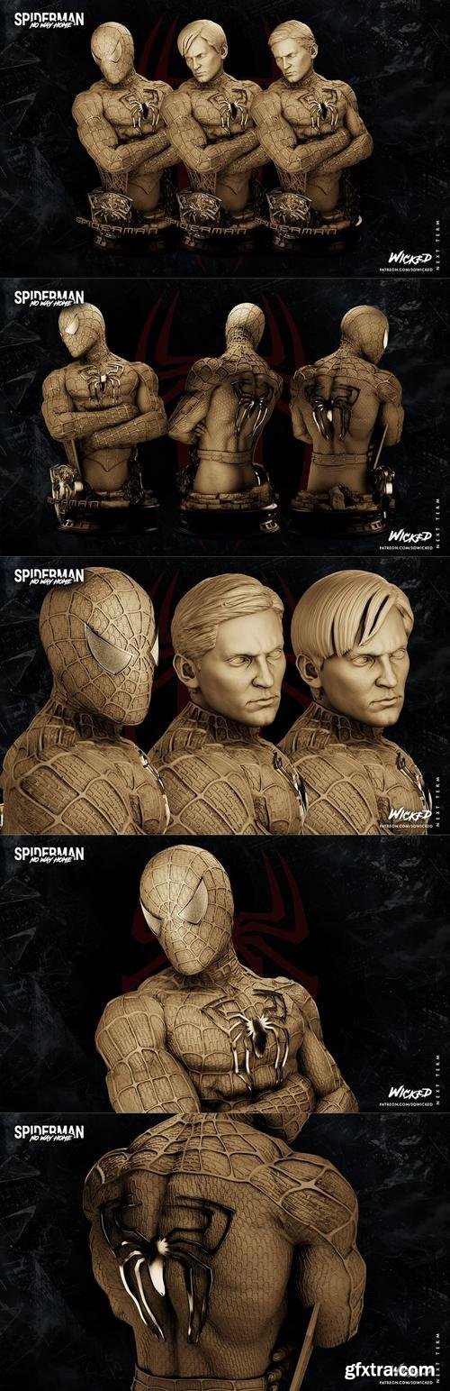 Wicked - Marvel Spiderman Bust – 3D Print Model