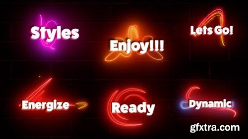 Videohive Neon Text Animation 39228952