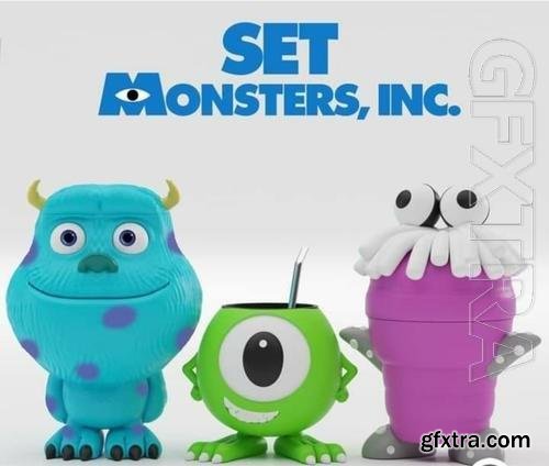 SET Monsters INC 3D Print