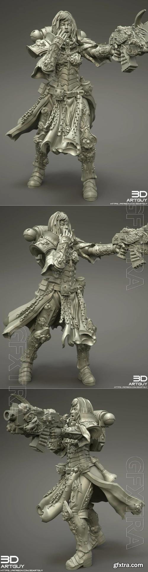 Sleepy Warrior Single 3D Print