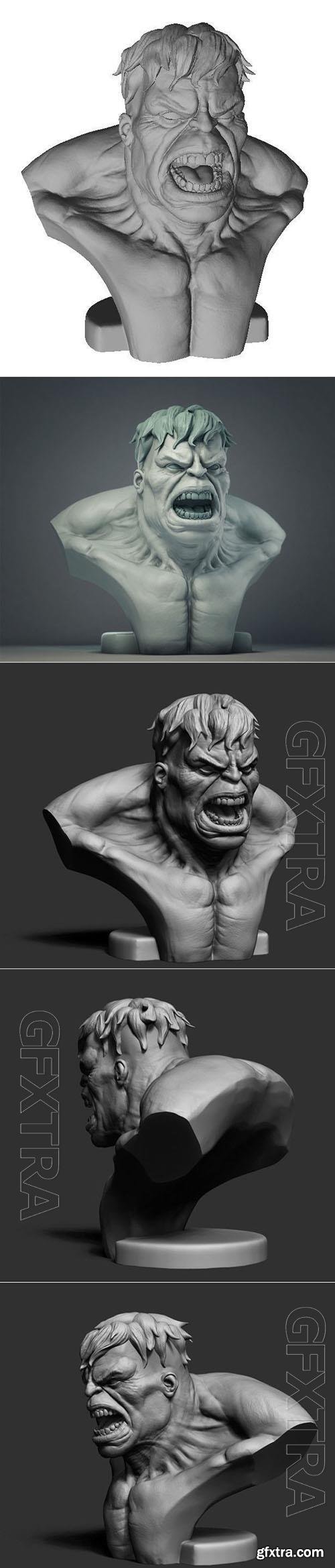 Hulk Bust 3D Print