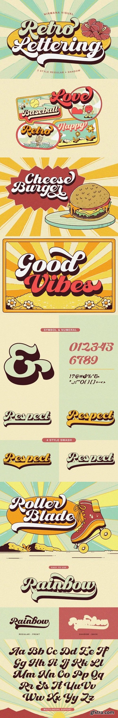 Retro Lettering Font