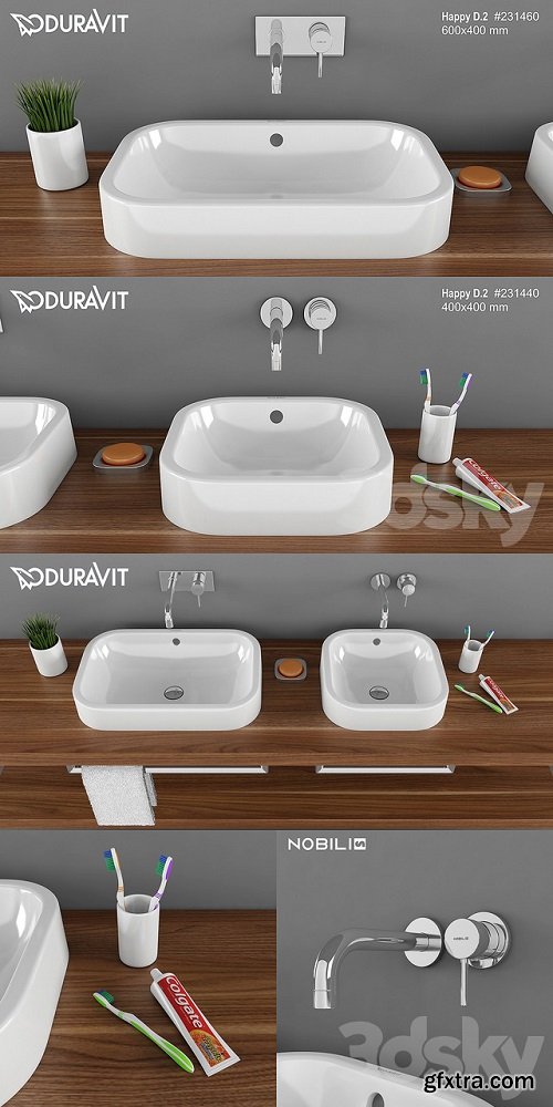 The washbasin DURAVIT Happy D.2