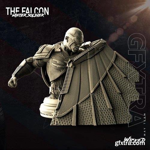 Falcon Bust 3D Print