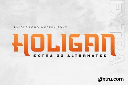 Holigan - Esport Logo Modern Font OTF 