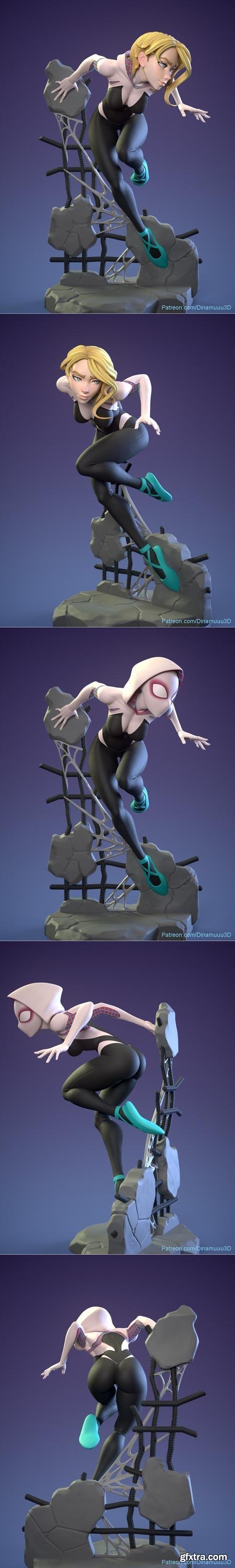 Spider Gwen - 3D Print Model