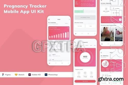 Pregnancy Tracker Mobile App UI Kit GTSV48U