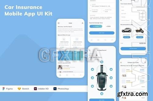 Car Insurance Mobile App UI Kit 93PFAW4