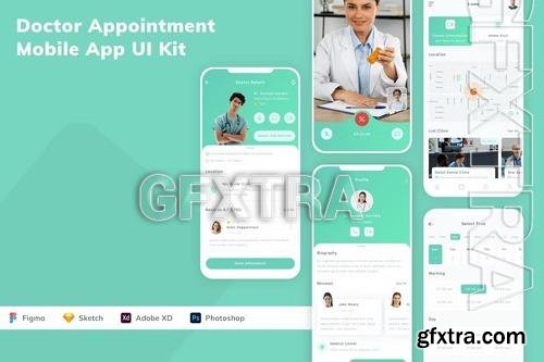Doctor Appointment Mobile App UI Kit KXH94F4