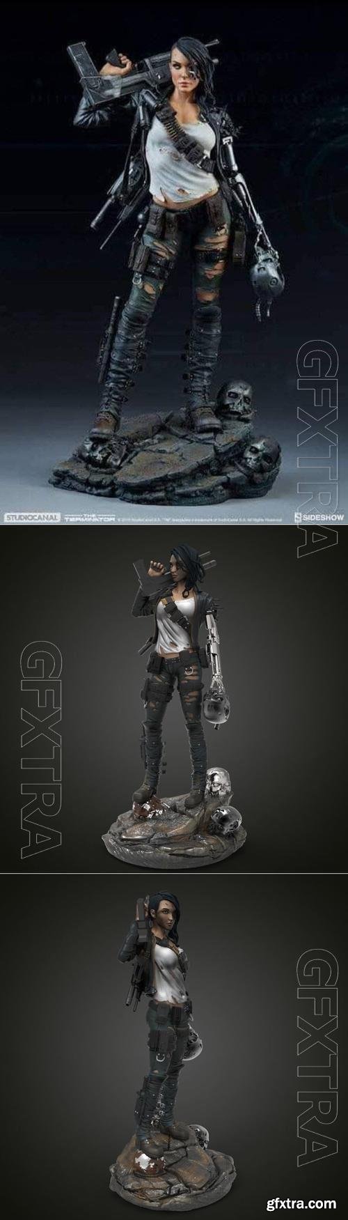 GIrl Terminator 3D Print