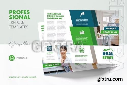 Real Estate Tri-Fold Templates Q3ZDBBE