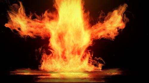 Videohive - Rising Fire Logo Reveal - 38915581 - 38915581