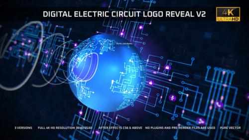 Videohive - Digital Electric Circuit Logo Reveal - v2 - 39149852 - 39149852