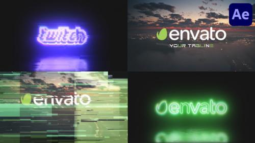 Videohive - Glitch Neon Logo for After Effects - 39167231 - 39167231