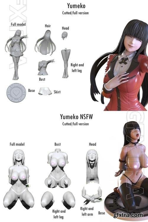 Yumeko Figure and NSFW Version 3D Print