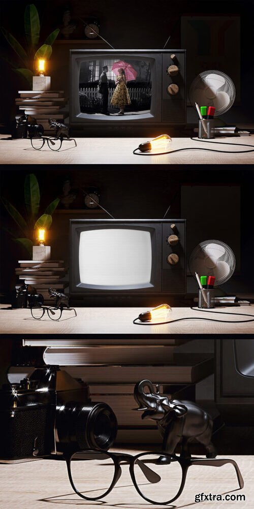 Old TV Screen Mockup