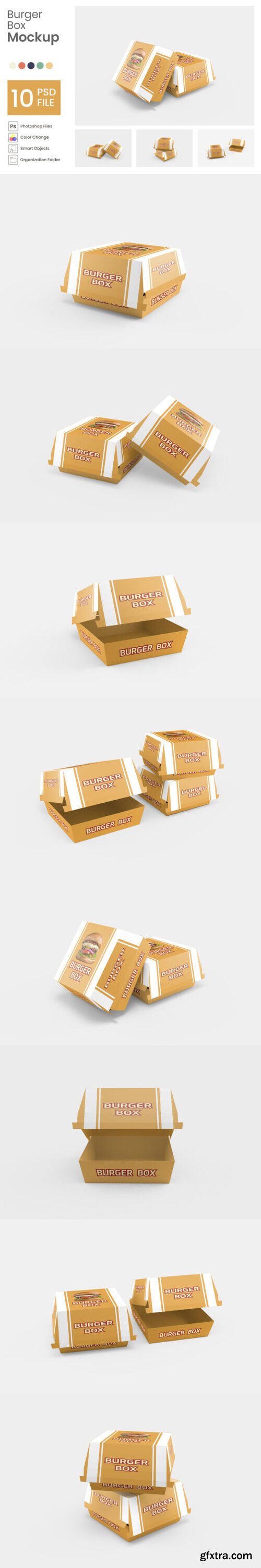 Burger Box Mockup