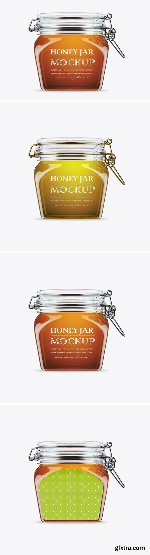 Classic Honey Glass Jar Mockup 95RH7YZ