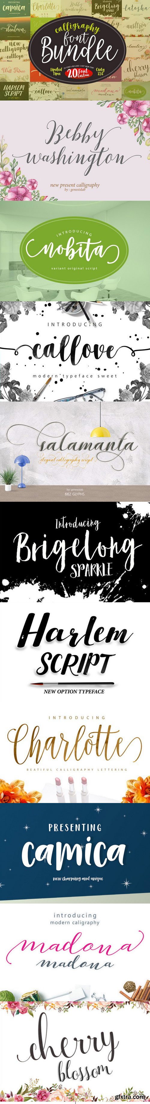 Font Bundle Caligraphy