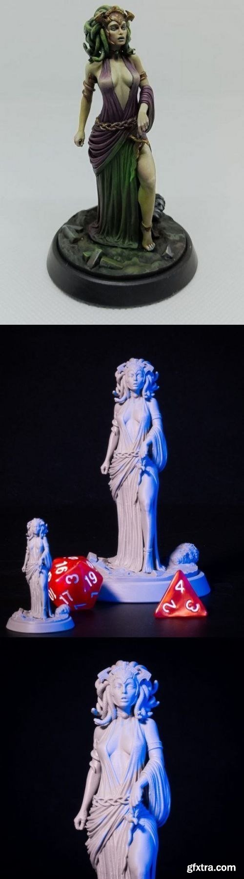 Medusa - Greek - The Serpent - Ancient - 3D Print Model