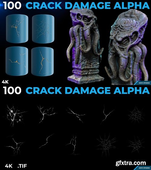 ArtStation - 100 Crack Damage Alpha