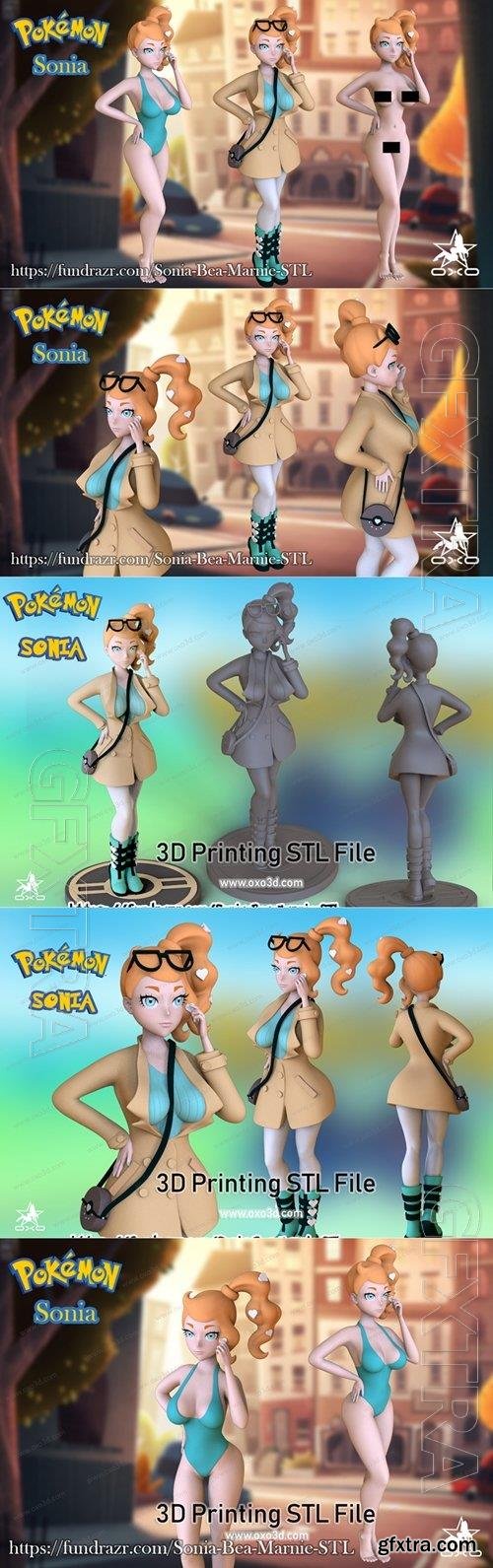 Sonia Pokemon 3D Print