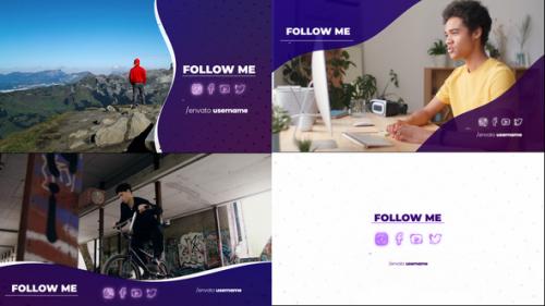 Videohive - Multiple Social Outro - Follow Pack - 39157767 - 39157767