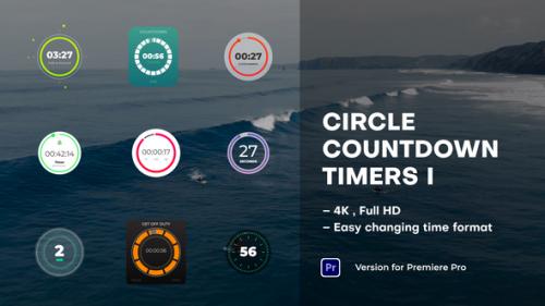 Videohive - Circle Countdown Timers I | Mogrt - 39073933 - 39073933