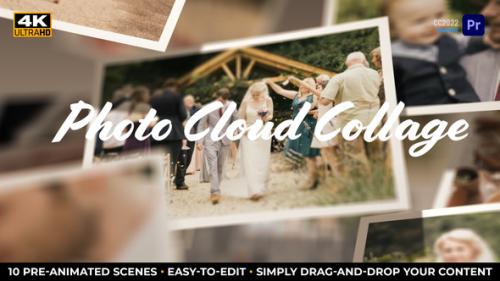 Videohive - Photo Cloud Collage | MOGRT for Premiere Pro - 39224425 - 39224425