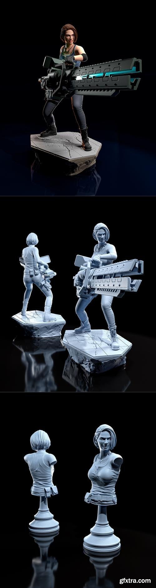 Jill Valentine – 3D Print Model