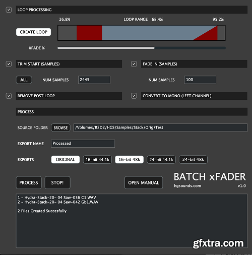 Homegrown Sounds Batch xFader v1.0