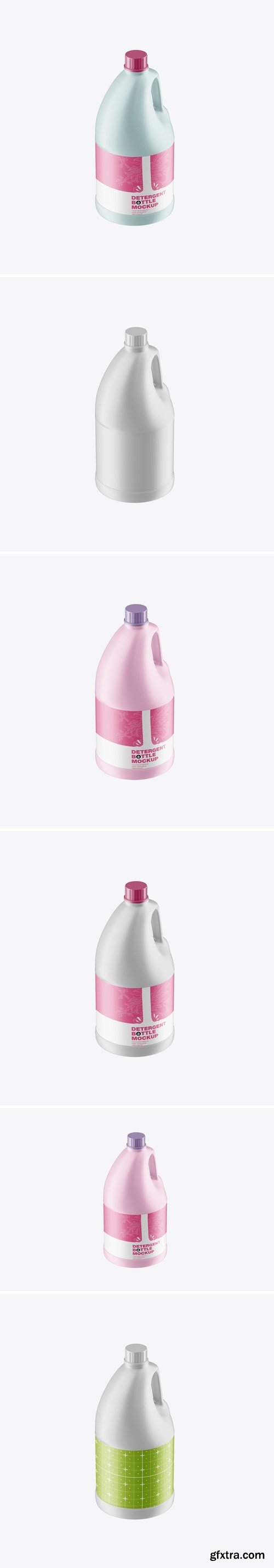 Plastic Detergent Bottle Mockup ZKFZKFJ