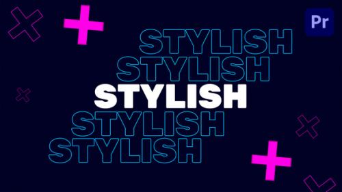 Videohive - Stylish Typography Intro | Premiere Pro - 39251040 - 39251040