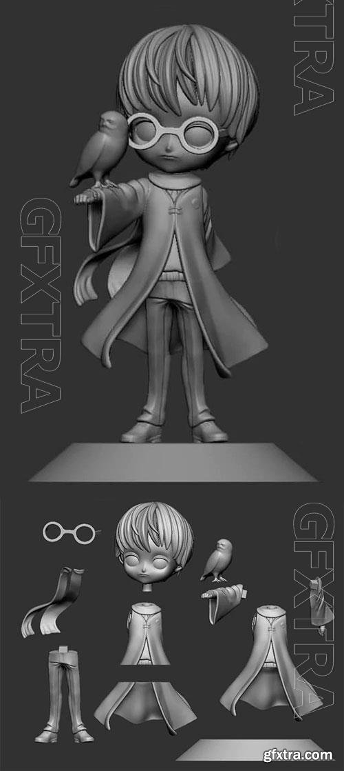 Harry Potter Chibi 3D Print