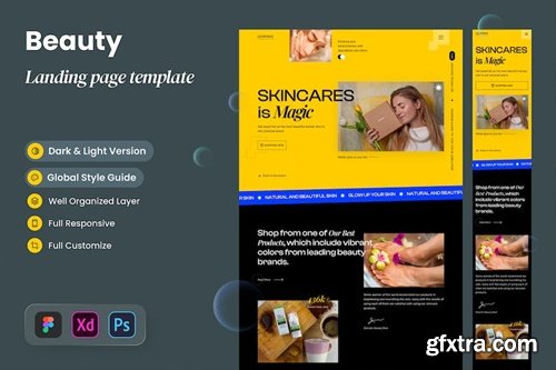 Glowings - Beauty Landing Page QV6W7SR