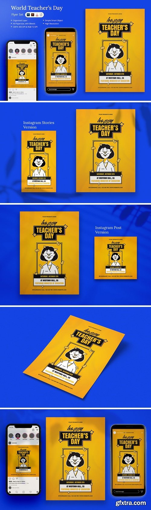 Ginu - World Teacher\'s Day Flyer Set HYEMKVN