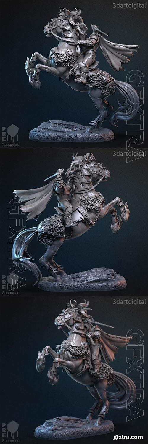 D’Artagnan Richelloue The Headless Rider 3D Print