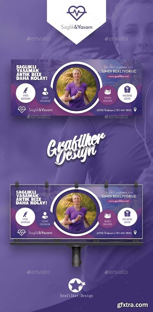 GraphicRiver - Healthy Life Billboard Templates 20684872