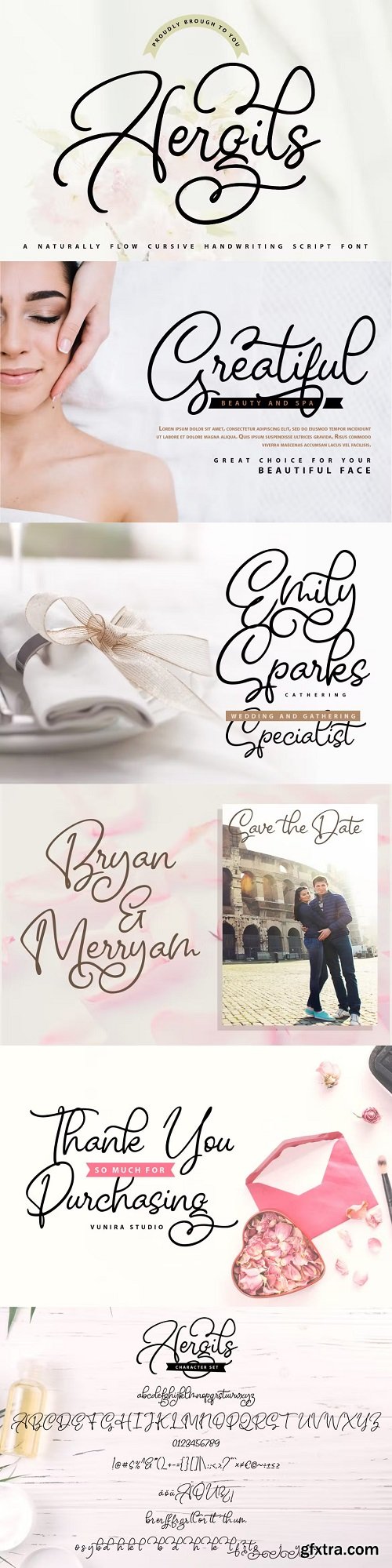 Aergils | Cursive Handwritting Script Font