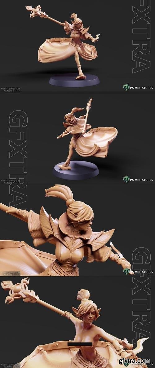 Drow Cleric Pose 2 3D Print