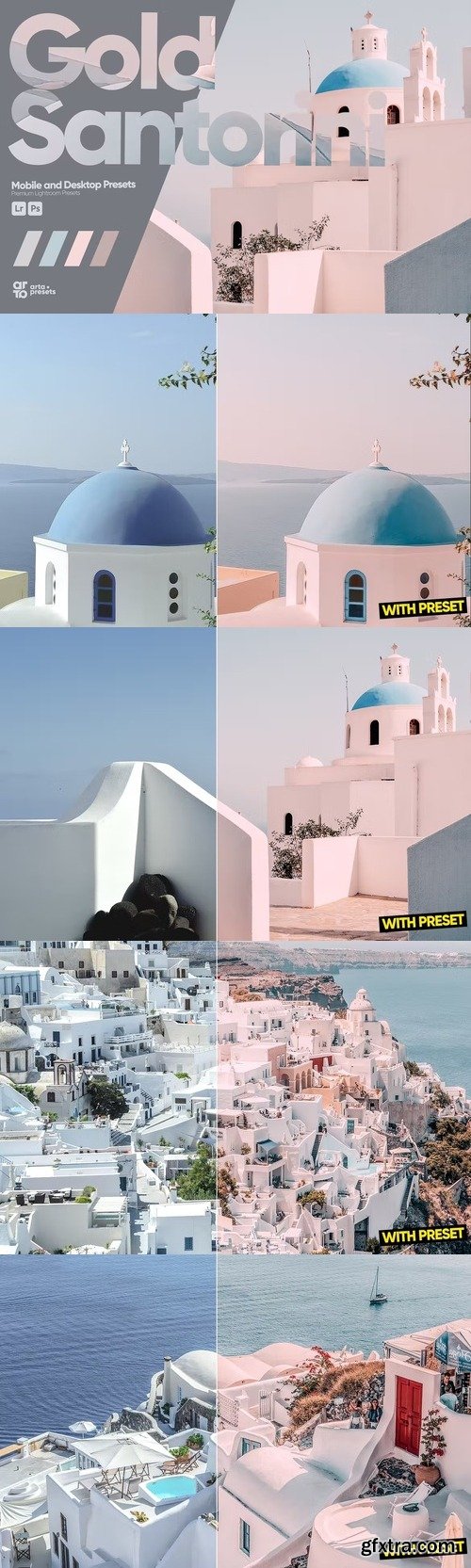 ARTA - Gold Santorini Presets for Lightroom