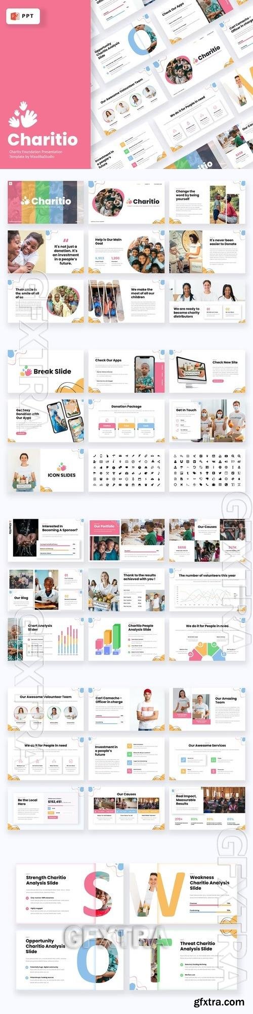 Charitio - Charity Foundation Powerpoint, Keynote Template