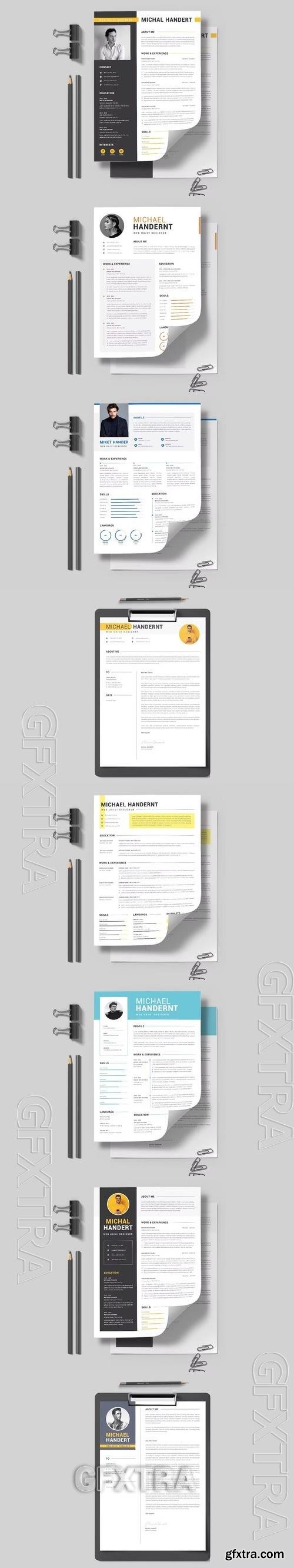 8 CV Resume Pack