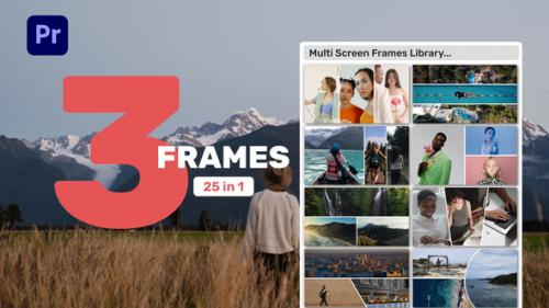 Videohive - Multi Screen Frames Library - 3 Frames for Premiere Pro - 39370770 - 39370770