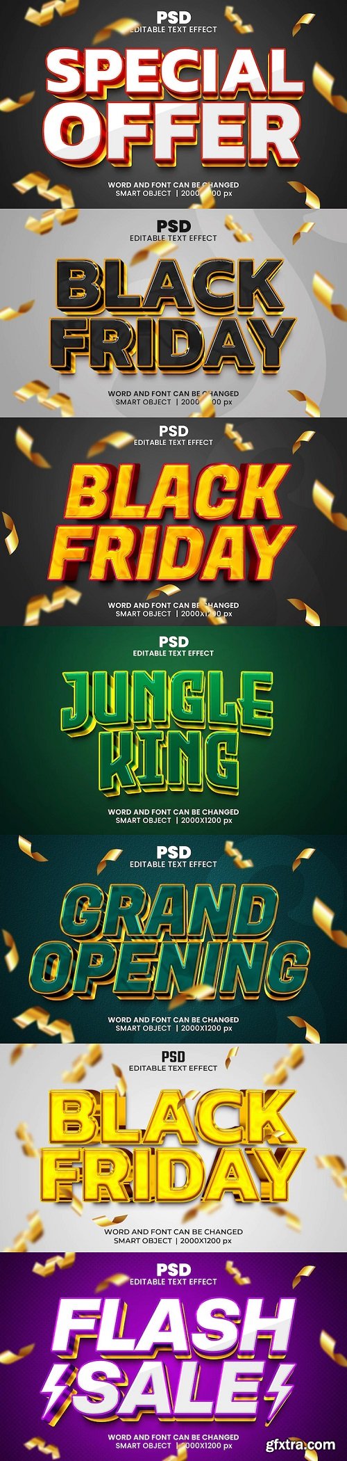 PSD Editable Text Effects